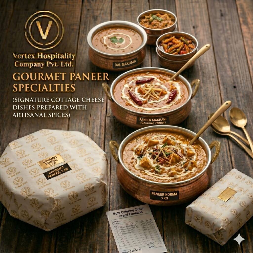 Signature cottage cheese dish prepared with artisanal spices by V-Kitchen.